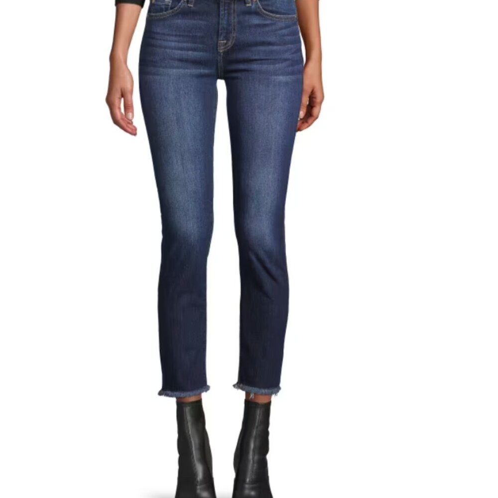 7 For All Mankind b(air) Roxanne Ankle Dark Wash Jeans